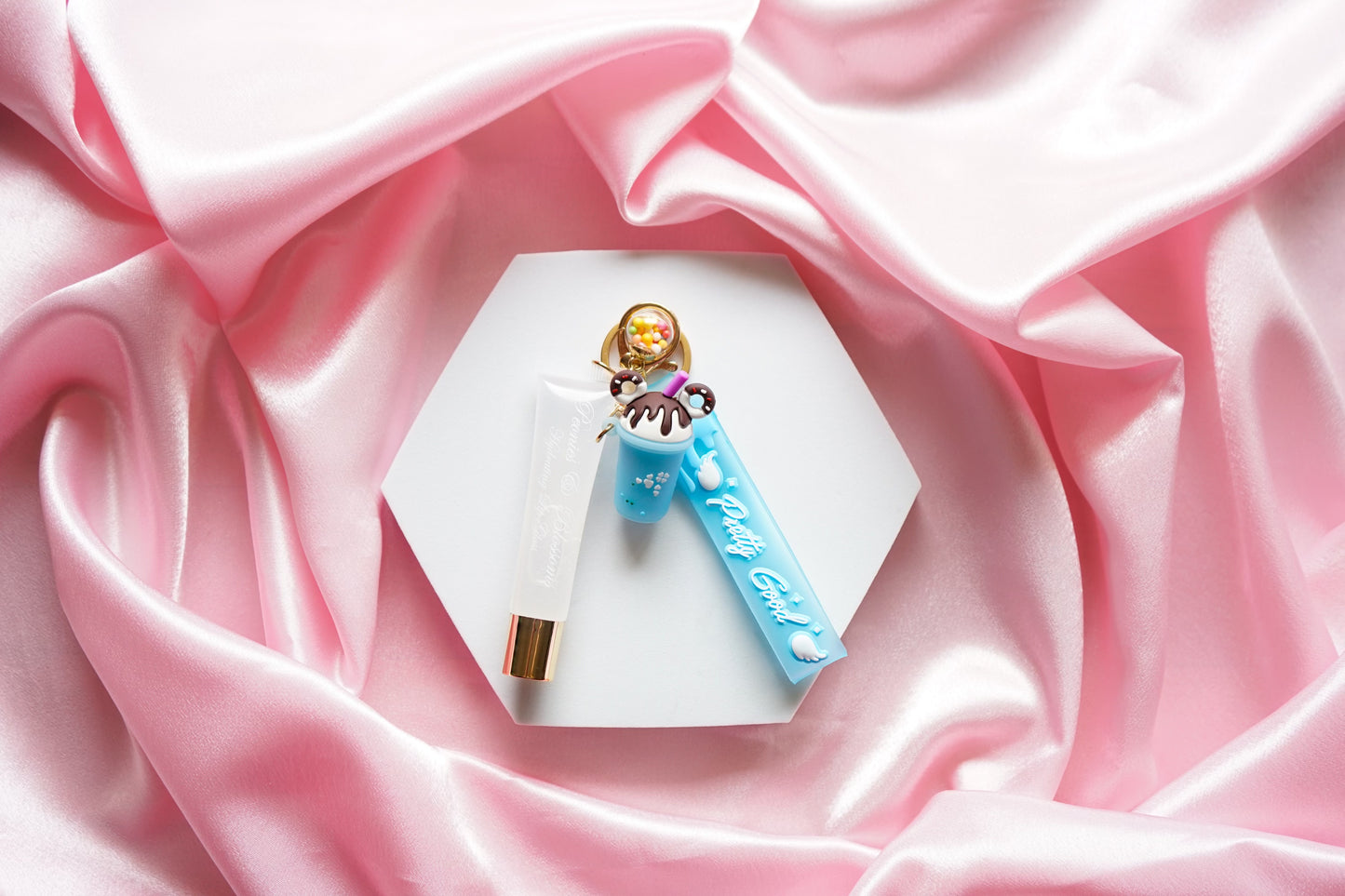 Milkshake Sunday Keychain Lip Gloss