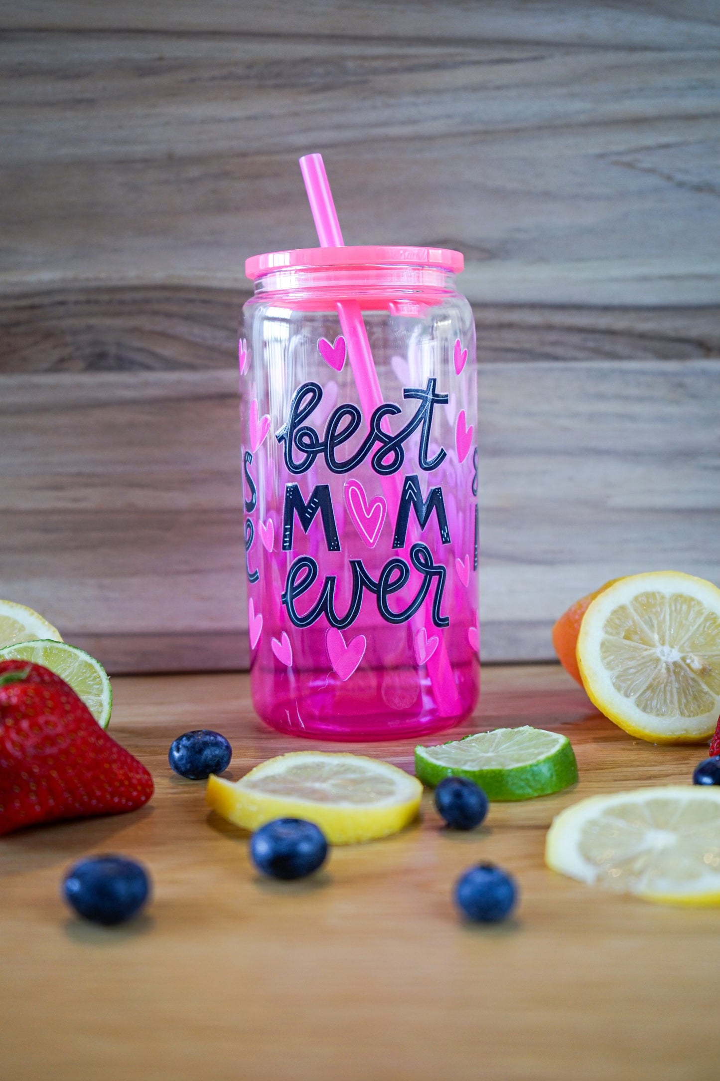 Summer Vibes Premium Glass Tumblers 16 oz